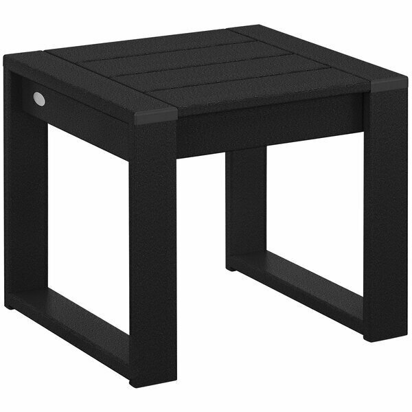 Polywood Edge 19 7/8'' Black End Table 6334608BL